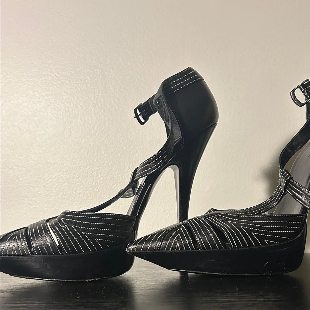 Balenciaga Black and Silver Heels from Barneys - Picture 8 of 8